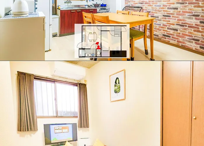 1 Tatami Bedroom With Famicon&Dining Kitchen, Doumotengachaya Dt01